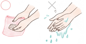 水溶性のため、塗布後、水に触れたら塗り直してください。