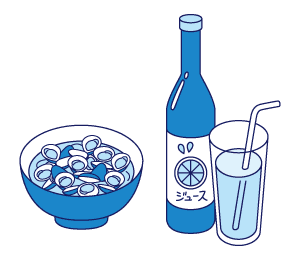 しじみの味噌汁／フルーツジュース イメージ